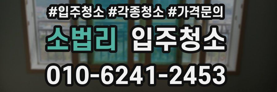 소법리 이사청소