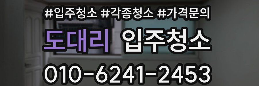 도대리 이사청소