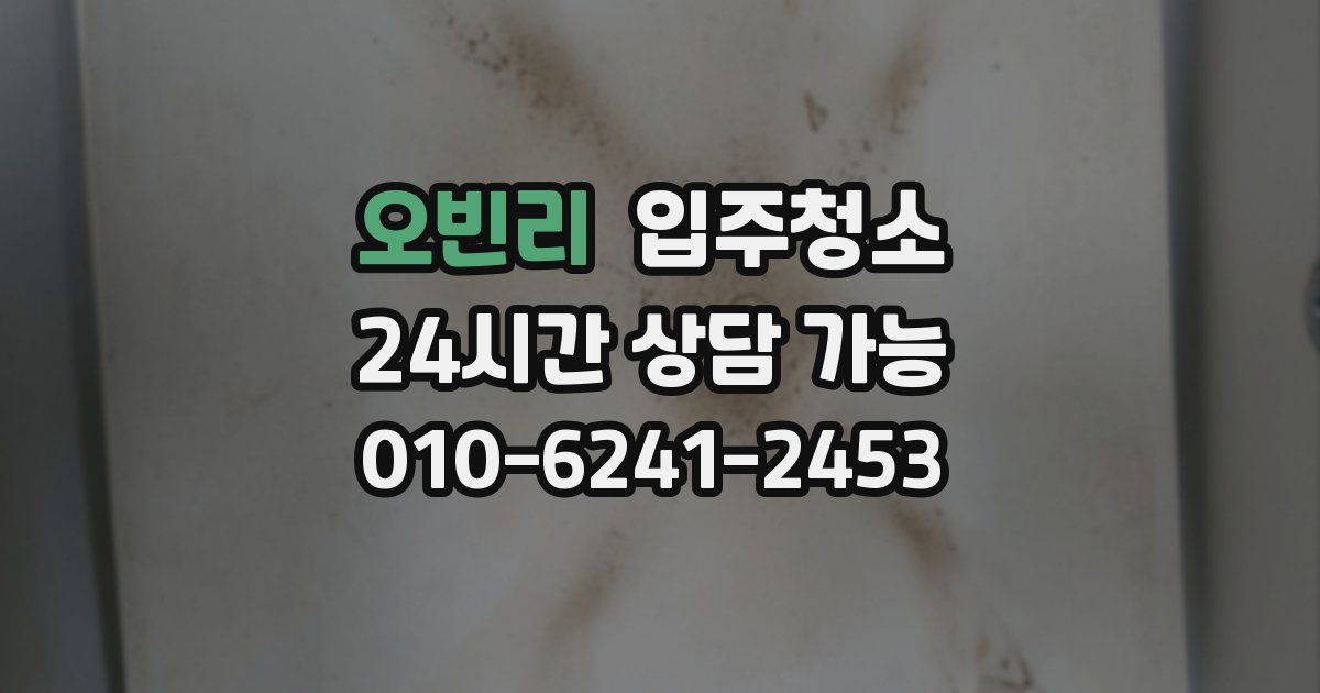 오빈리 입주청소