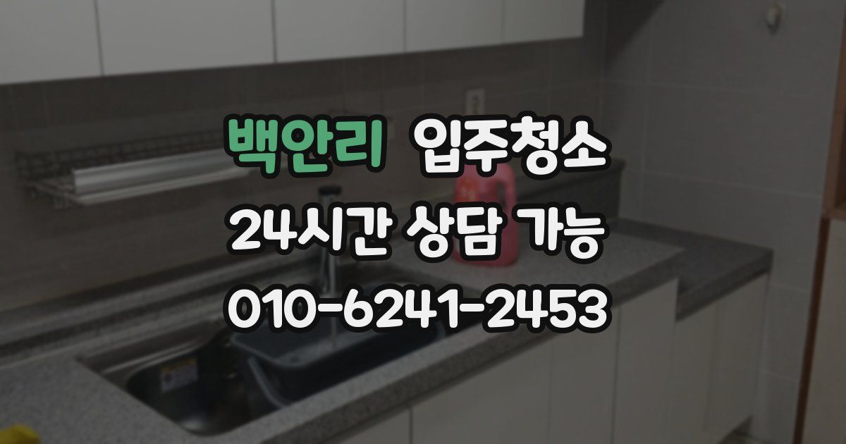 백안리 입주청소