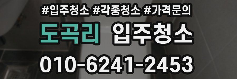 도곡리 이사청소