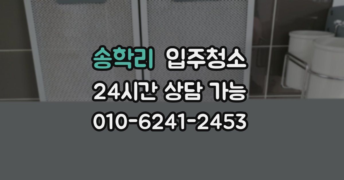 송학리 입주청소