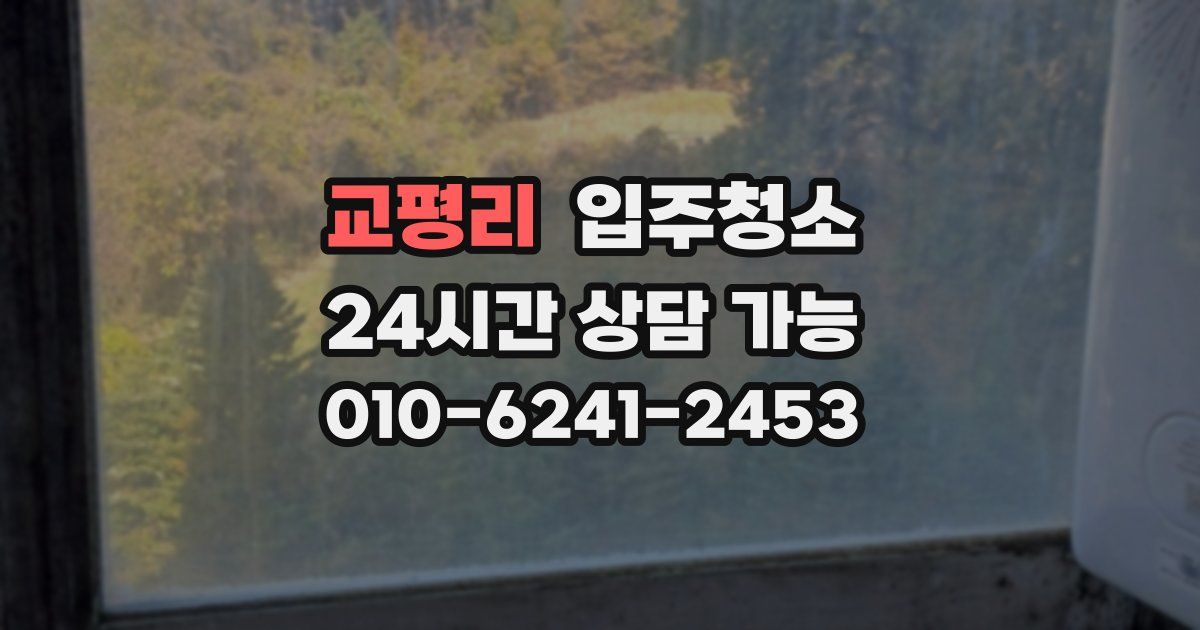 교평리 입주청소