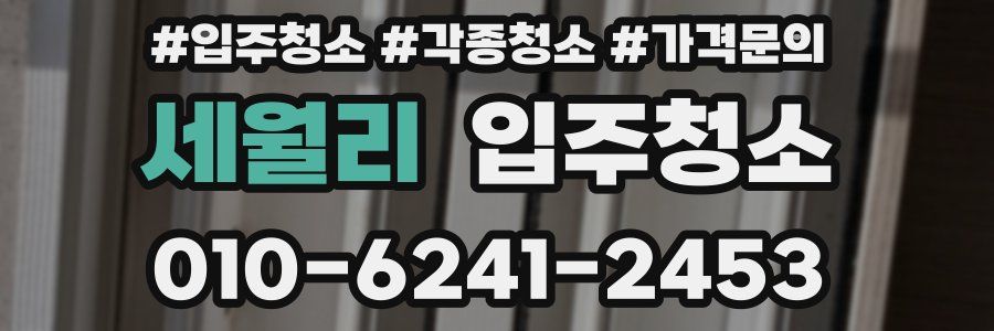 세월리 이사청소