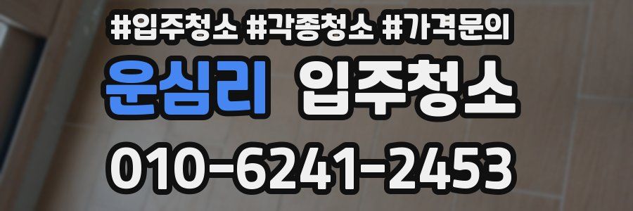 운심리 이사청소