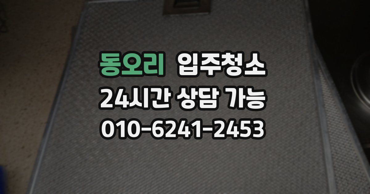 동오리 입주청소