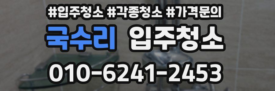 국수리 이사청소