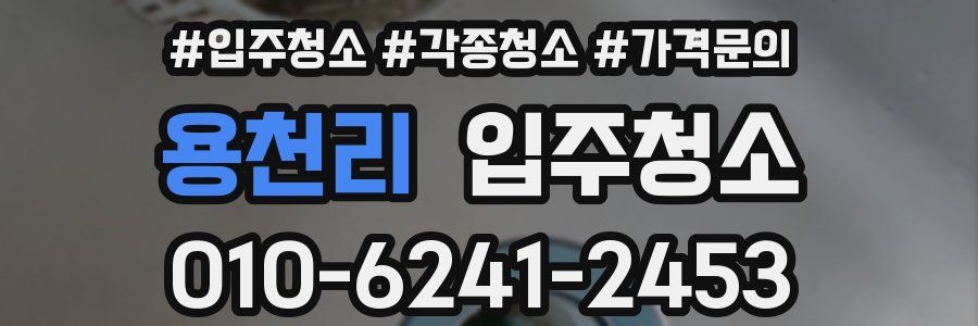 용천리 이사청소