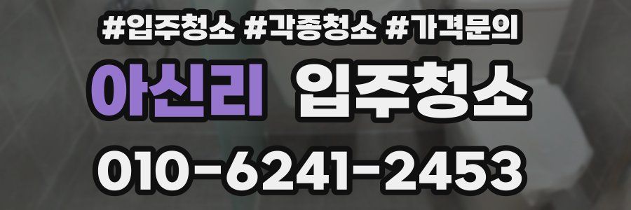 아신리 이사청소