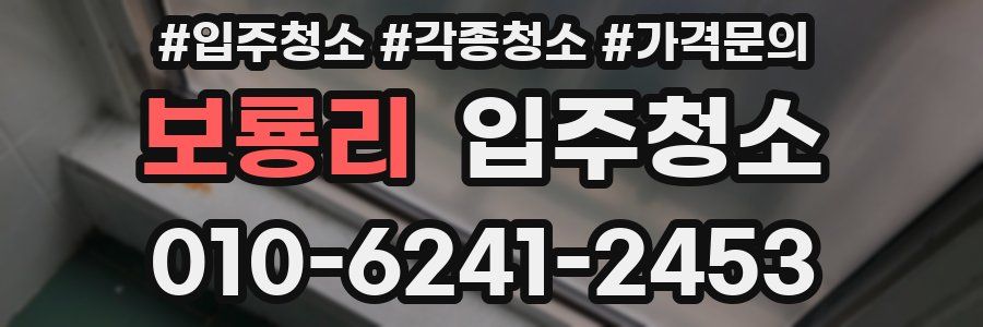 보룡리 이사청소