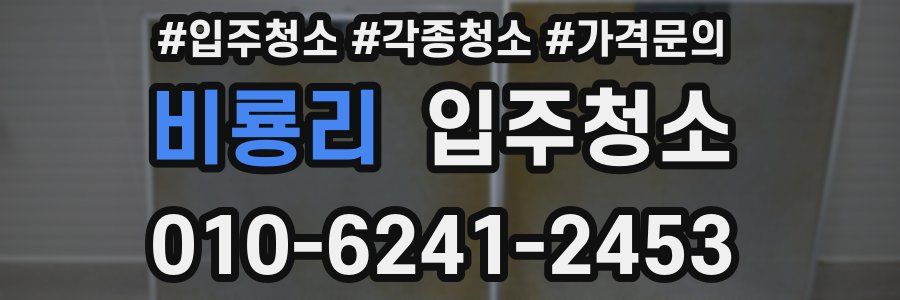 비룡리 이사청소