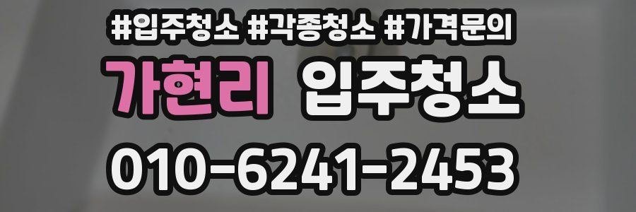 가현리 이사청소