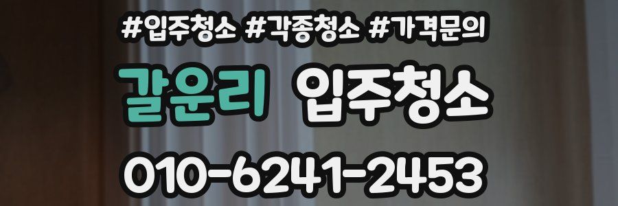 갈운리 이사청소