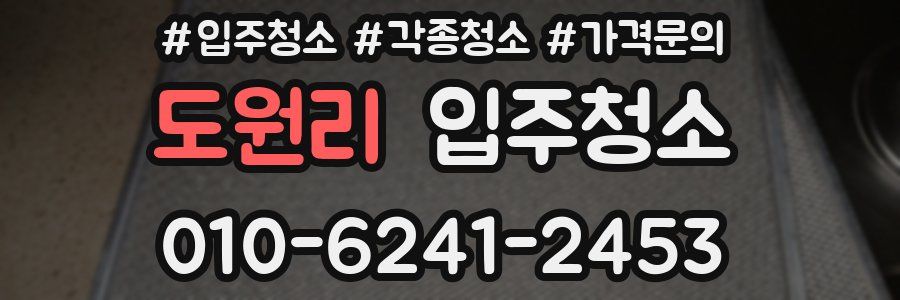 도원리 이사청소