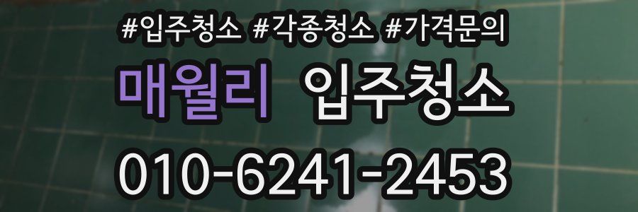 매월리 이사청소