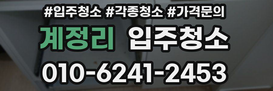 계정리 이사청소