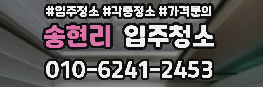 송현리 이사청소