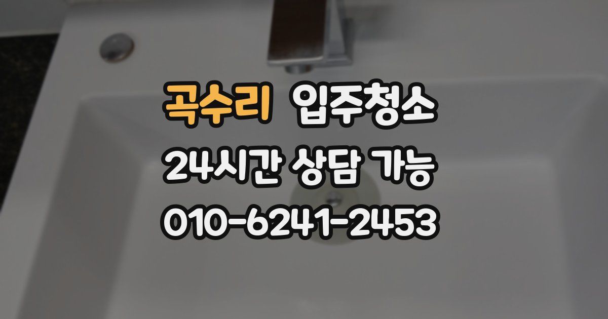 곡수리 입주청소