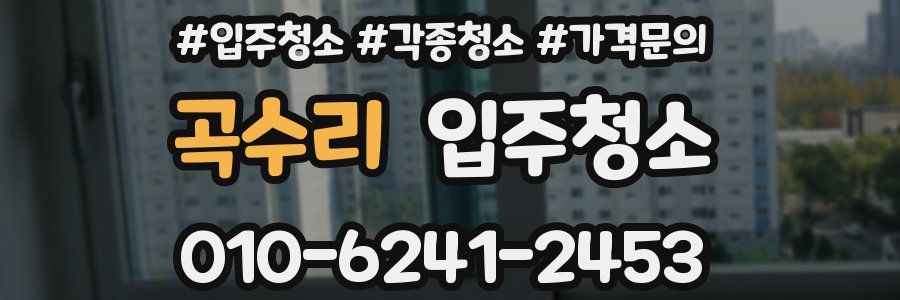 곡수리 이사청소