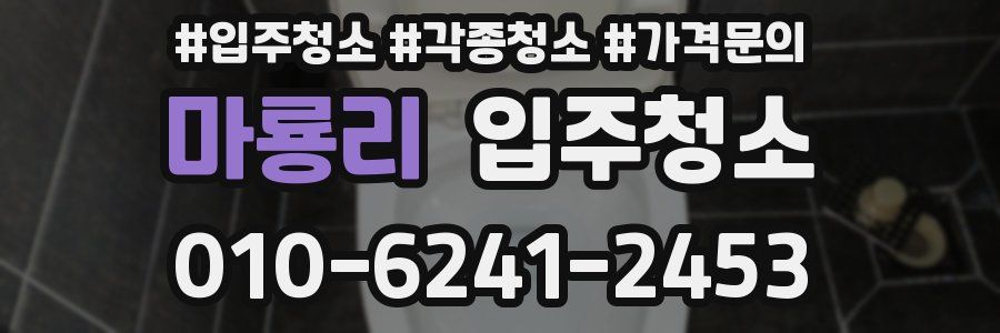 마룡리 이사청소