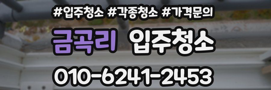 금곡리 이사청소