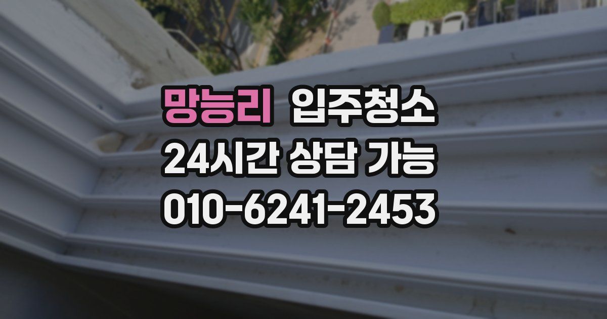 망능리 입주청소