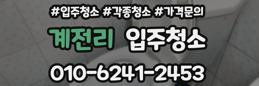 계전리 이사청소