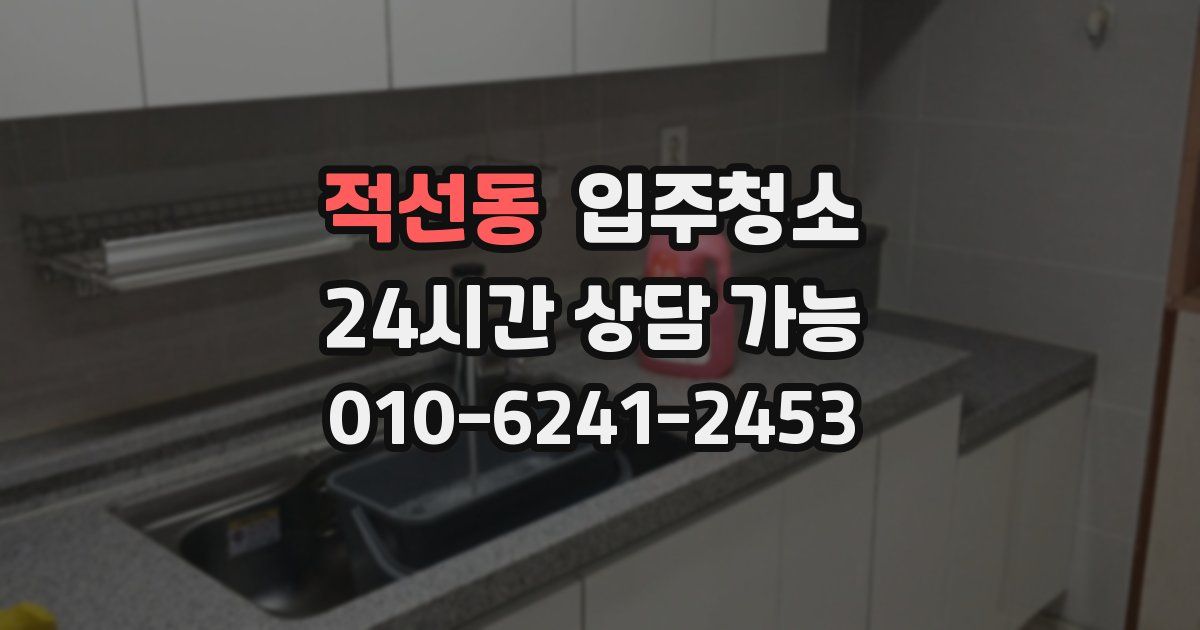 적선동 입주청소