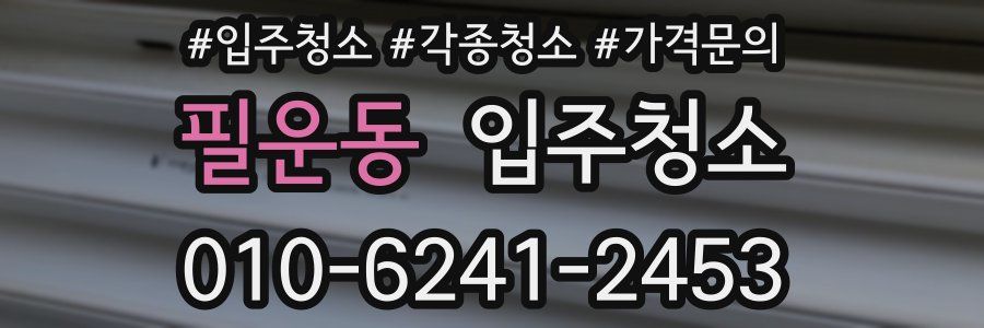 필운동 이사청소