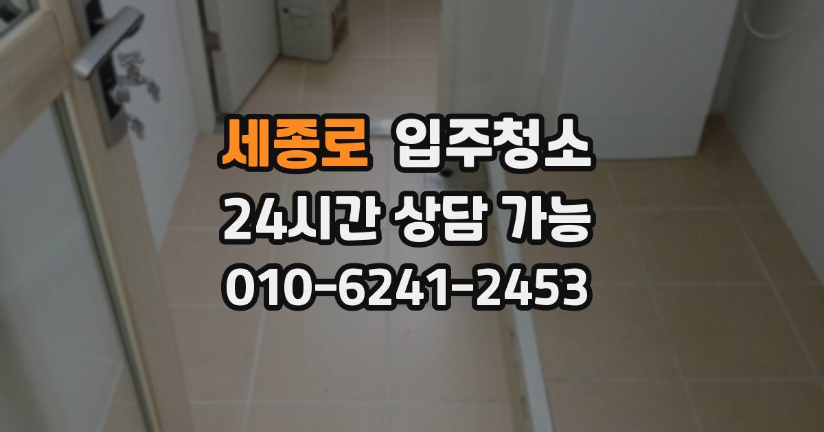 세종로 입주청소