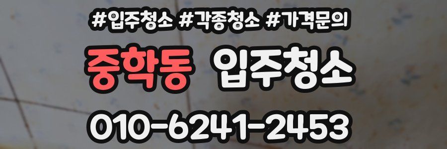 중학동 이사청소