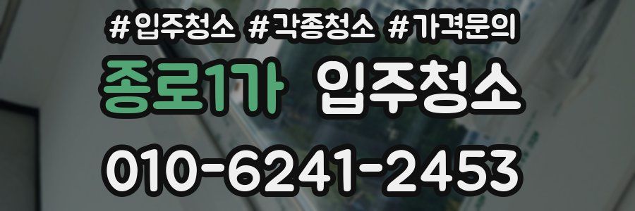 종로1가 이사청소