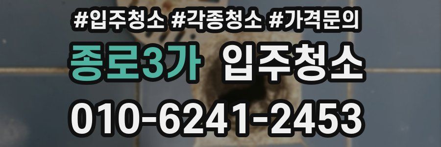 종로3가 이사청소