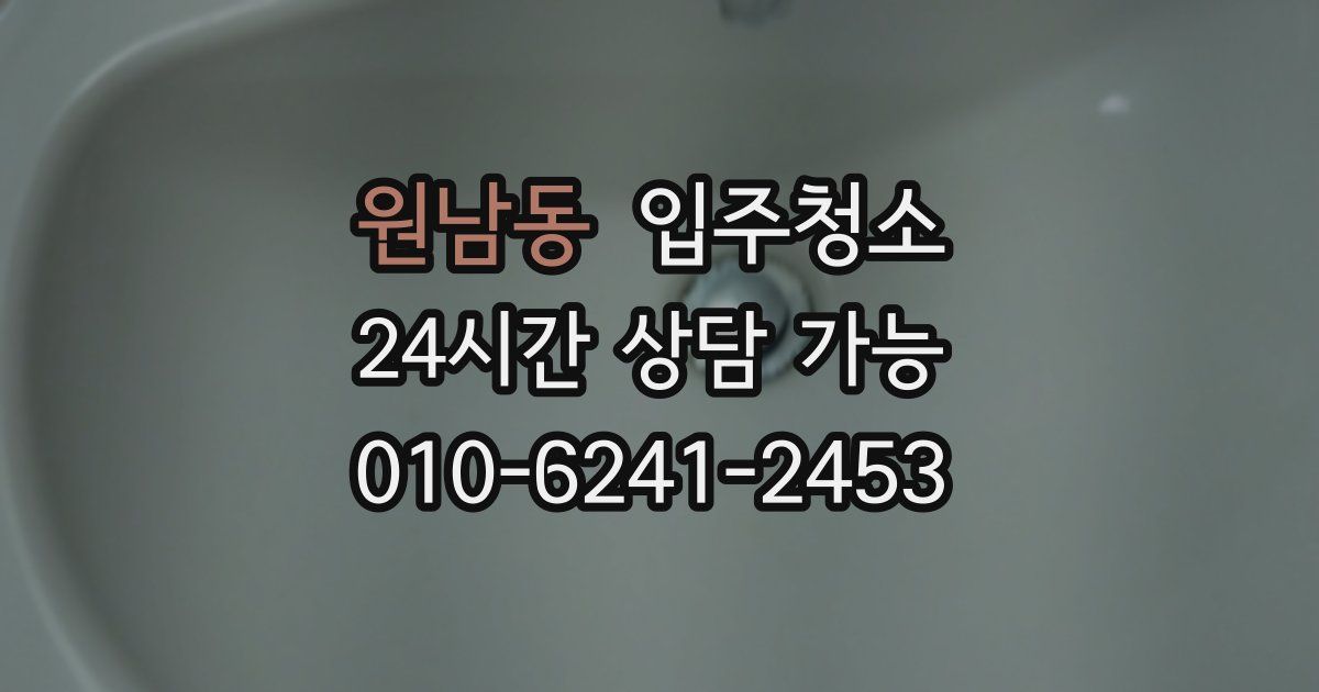 원남동 입주청소