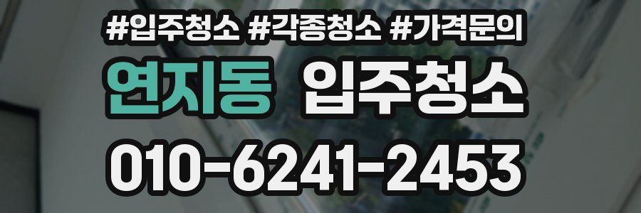 연지동 이사청소