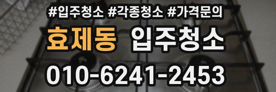 효제동 이사청소