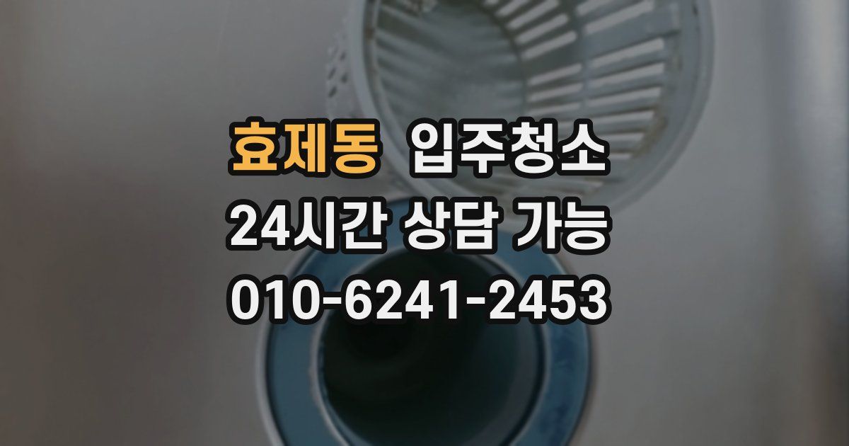 효제동 입주청소