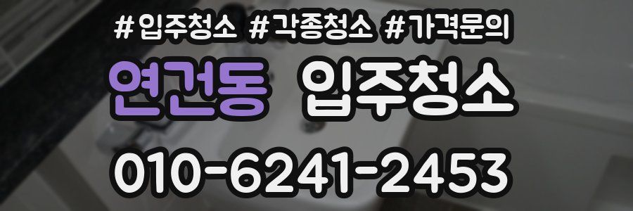 연건동 이사청소