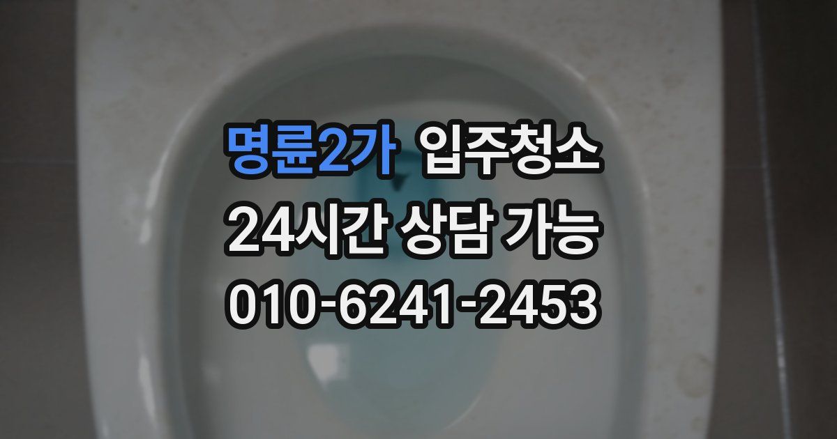 명륜2가 입주청소