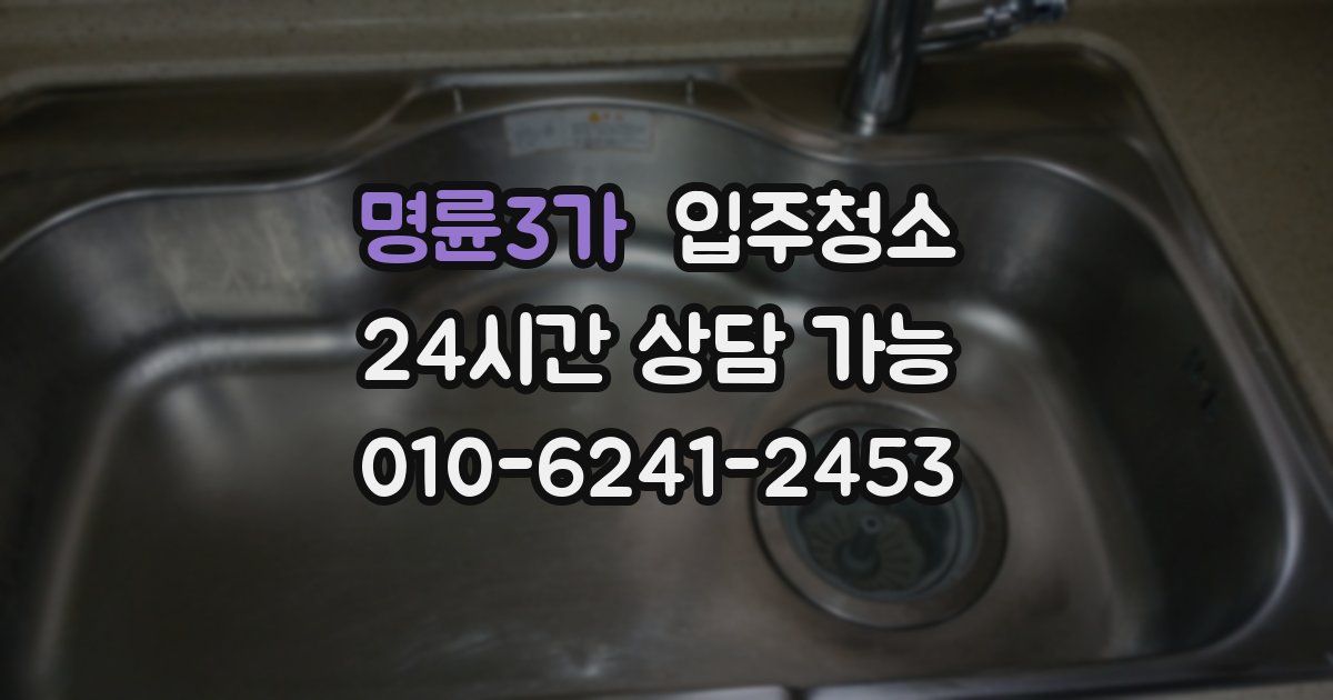명륜3가 입주청소