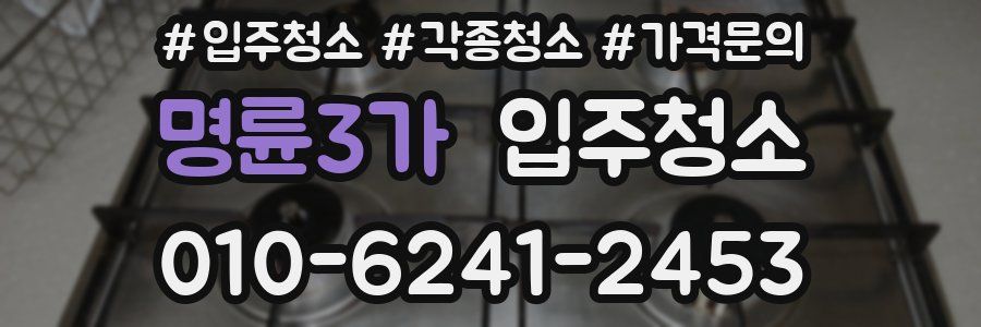 명륜3가 이사청소