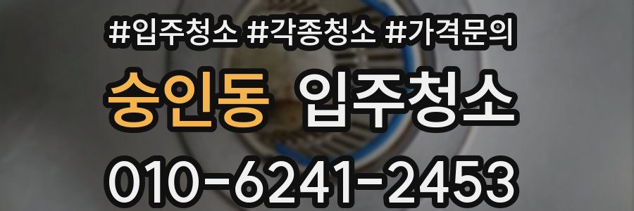 숭인동 이사청소