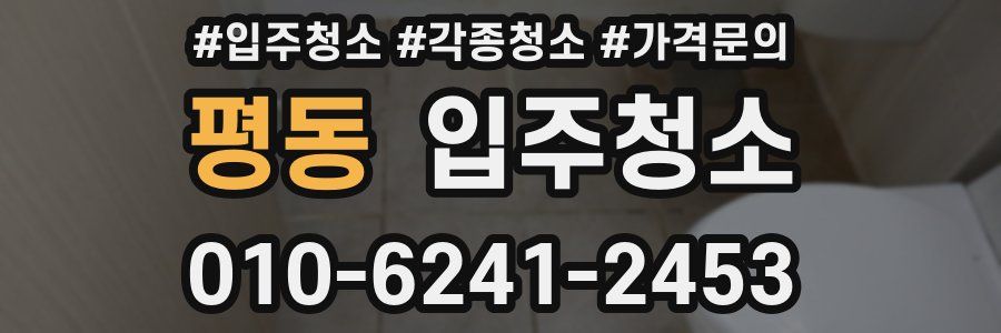 평동 이사청소