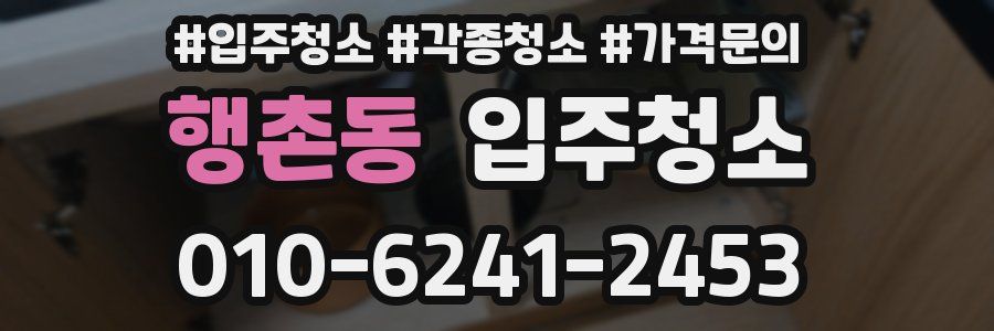 행촌동 이사청소