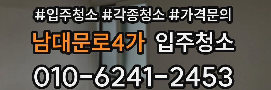 남대문로4가 이사청소