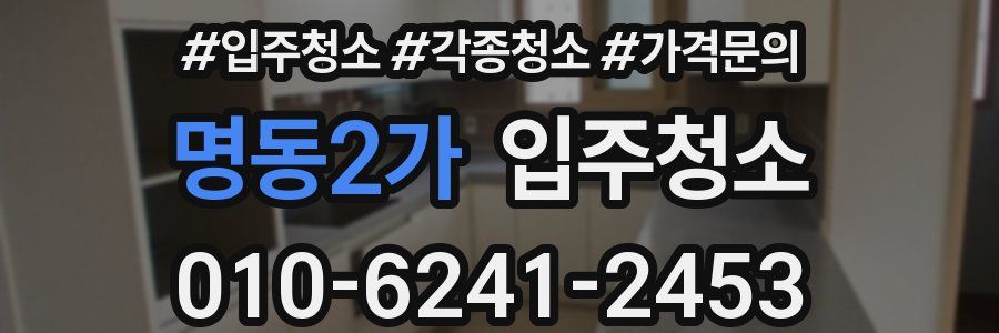 명동2가 이사청소