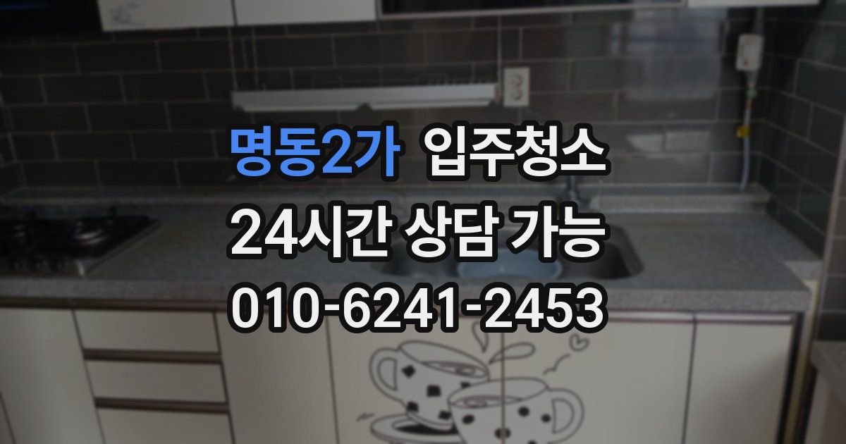 명동2가 입주청소