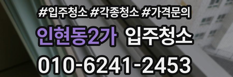 인현동2가 이사청소
