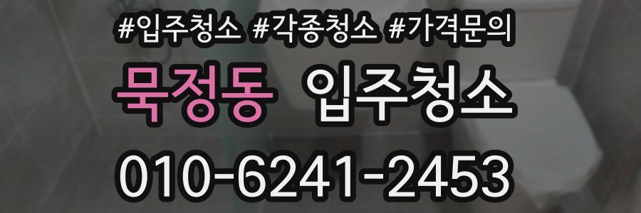 묵정동 이사청소