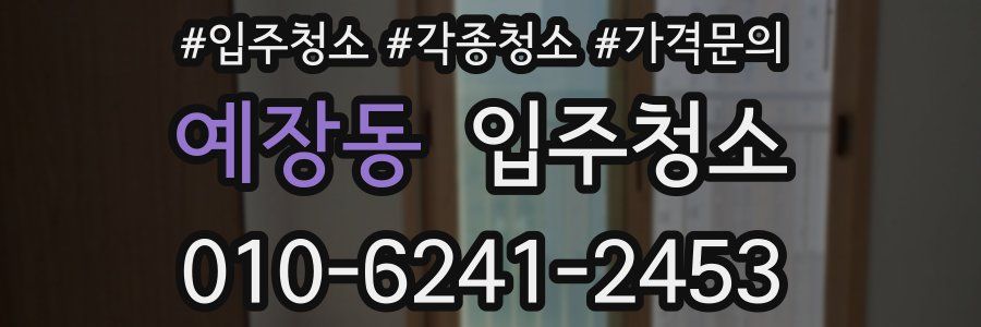 예장동 이사청소